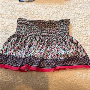 Lucky in Love Colorful Diamond Mini Skirt
